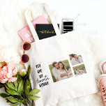 Tote Bag Collage moderne Couple Photo & Romantic Love Citat<br><div class="desc">Collage moderne Couple Photo & Romantic Love Citation</div>