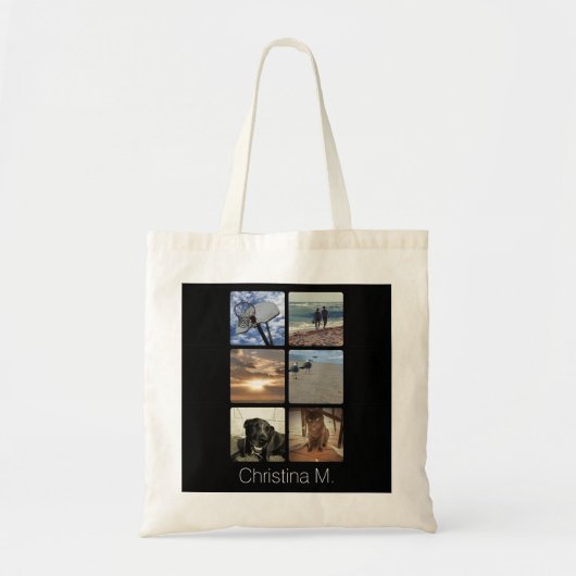 Tote Bag Collage multi fait sur commande d'image de (Devant)