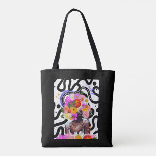 Tote Bag Collage numérique d'art chrétien Rachetée et Couro