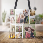 Tote Bag Collage photo de famille personnalisée<br><div class="desc">Sac fourre-tout de collage photo de famille personnalisée</div>