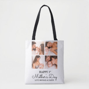 Tote Bag Collage photo de la première fête des mères person