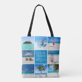 Tote Bag Collage photo de voyage sur mesure DIY (Dos)