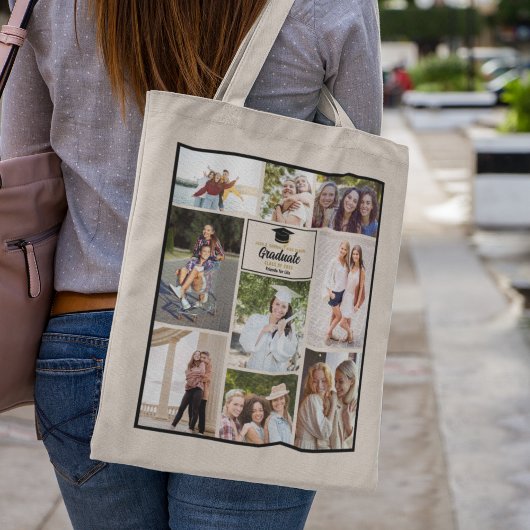 Tote Bag Collage photo des amis de l'année supérieure 2025 