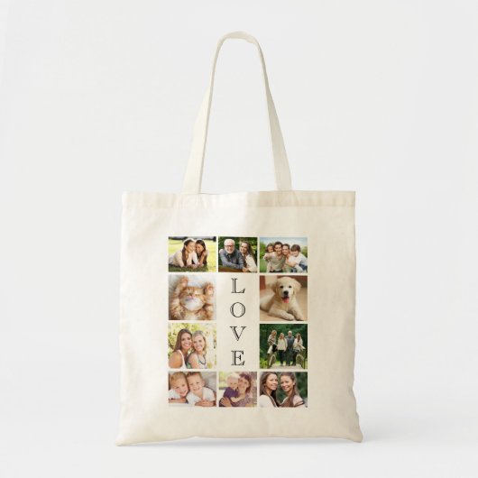 Tote Bag Collage photo Family Love (Devant)