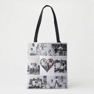 Tote Bag Collage photo noir et blanc 7