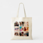Tote Bag Collage photo personnalisé (Dos)