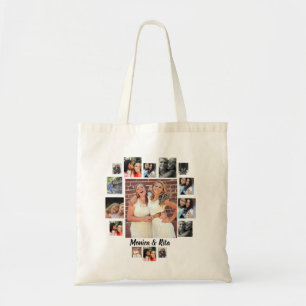 Tote Bag Collage photo personnalisé des meilleurs amis 15