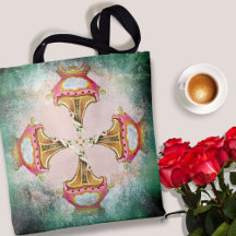 Collage rose vintage Avec Bords Rouillés