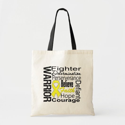 Tote Bag Collage Sarcoma Warrior (Devant)