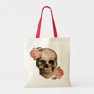 Tote Bag Collage vintage de crâne de Rosa