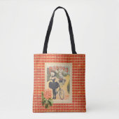 Tote Bag Collage vintage Phebus Woman & Cycle (Devant)