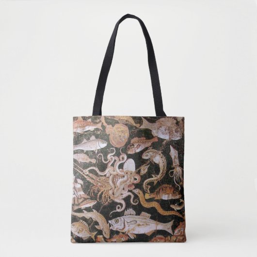 TOTE BAG COLLECTE POMPEII / OCÉAN - SCÈNE DE VIE MARINE (Devant)