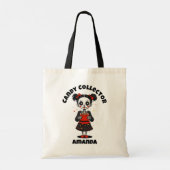 Tote Bag Collecteur de bonbons mignons Squelette filles Hal (Dos)