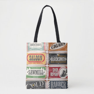Tote Bag Collection d'affiches vintages. Boutique rétro