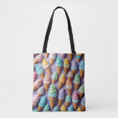Tote Bag Collection de cônes de glace (Devant)