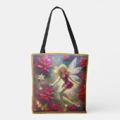 Tote Bag Collection de fées de Noël - Cheveux blond or pâle (Dos)