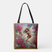 Tote Bag Collection de fées de Noël - Cheveux d'Auburn (Dos)