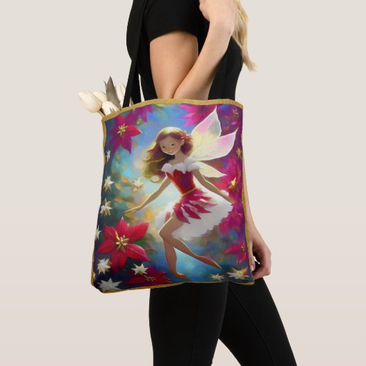 Tote Bag Collection de fées de Noël - Cheveux de gingembre  (De près)
