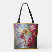 Tote Bag Collection de fées de Noël - Cheveux de laine de m (Dos)