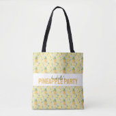 Tote Bag Collection de Motifs de paniers de fruits - Ananas (Devant)
