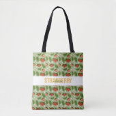 Tote Bag Collection de Motifs de paniers de fruits - Fraise (Devant)