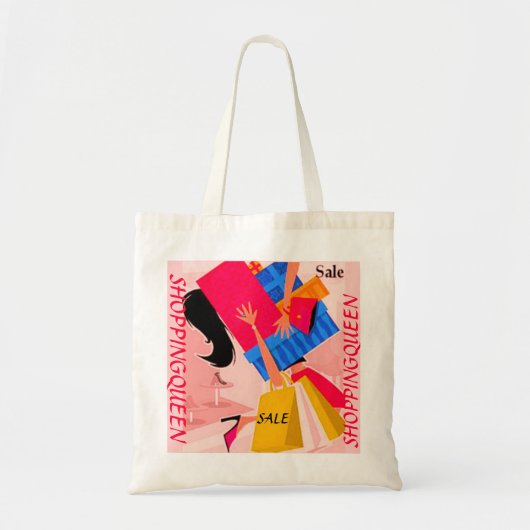 TOTE BAG COLLECTION DE REINE D'ACHATS (Devant)