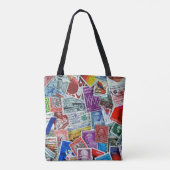 Tote Bag collection de timbres-poste (Dos)