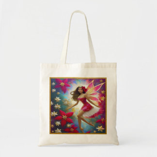 Tote Bag Collection Fée de Noël - Cheveux Brun Clair