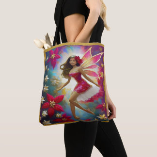 Tote Bag Collection Fée de Noël - Cheveux Brun Clair