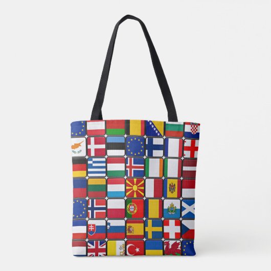Tote Bag Collection internationale du drapeau (Dos)
