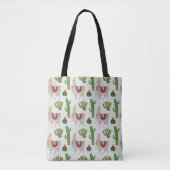 Tote Bag Collection Llamarama | Cactus & Llama Motif (Devant)