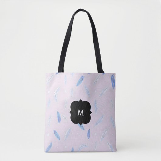 Tote Bag Collection Luxueuse de Plumes Bohème Tendance (Devant)
