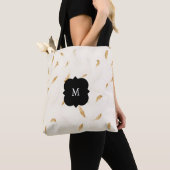 Tote Bag Collection Luxueuse Moderne Boho Feathers (De près)