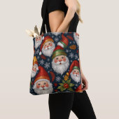 Tote Bag Collection Noël vintage du Père Noël (De près)