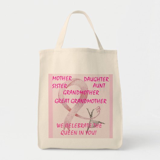TOTE BAG COLLECTION PRINCESSE ROSE (Devant)