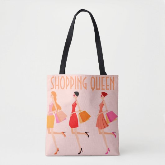 Tote Bag Collection Shopping Queen : Dames (Devant)