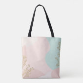 Tote Bag Collection Tendance Abstraite Rose Menthe (Dos)