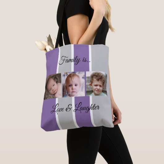 Tote Bag Coller ajouter vos propres photos personnalisées v (De près)