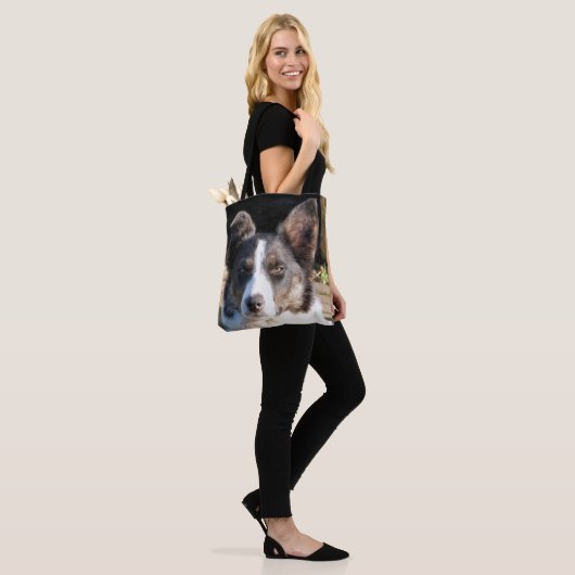 TOTE BAG COLLIE FRONTALIÈRE (Sur le modèle)