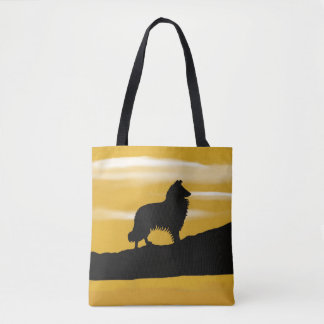 Tote Bag Collie/Sheepdog Sunrise