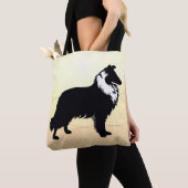 Tote Bag Collie Silhouette  (De près)
