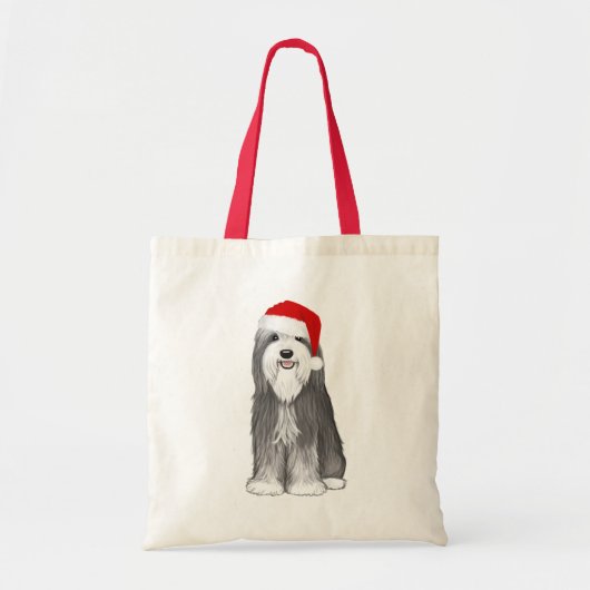 Tote Bag Collie Vacances Jolie Chien Noël (Devant)