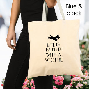Tote Bag Collier bleu écossais personnalisé