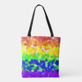 Tote Bag Collier Drapeau gay pride Bokeh (Dos)