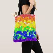 Tote Bag Collier Drapeau gay pride Bokeh (De près)