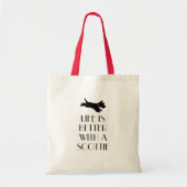 Tote Bag Collier rouge écossais personnalisé (Devant)