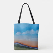 Tote Bag Collines du coucher du soleil (Dos)