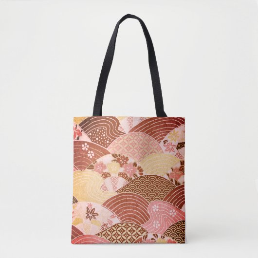 Tote Bag Collines et rivières vintages du Japon (Devant)