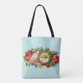 Tote Bag colombe blanche victorienne et message d'amour (Dos)