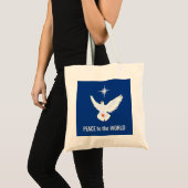 Tote Bag Colombe de la paix avec texte modifiable (Devant (produit))